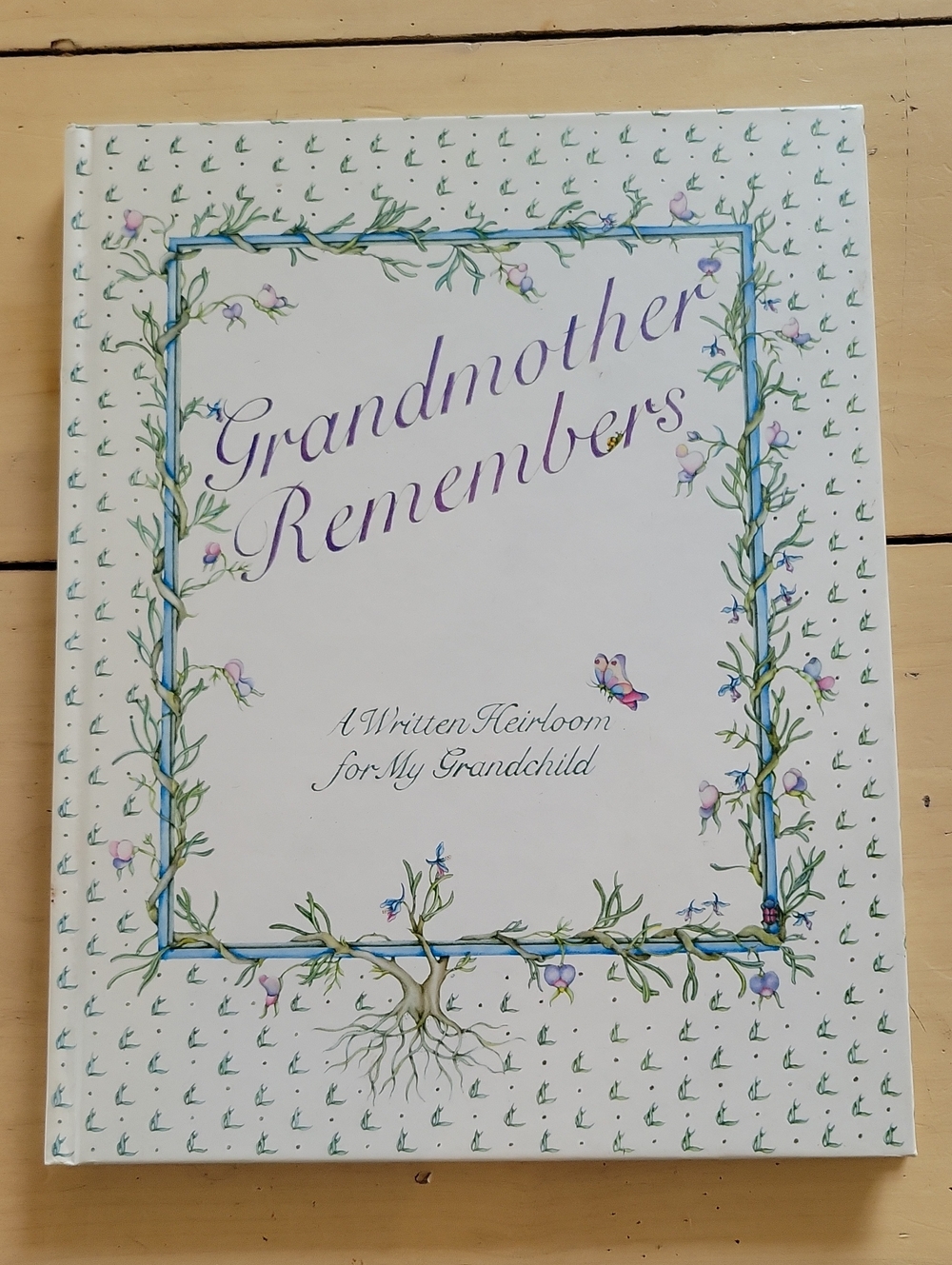 🌺3 For $10 Grandmother Remembers - White and Lavender Heirloom Memory Book